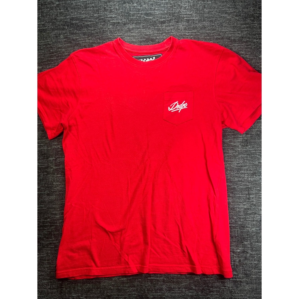 Reason Dodge‎ T-Shirt Mens Large Red Demon Muscle Car Graphic Pocket Tee Limited